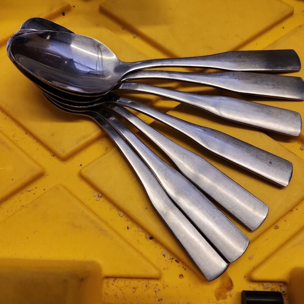 Gibson Home Classic Profile Tea Spoon 7 Piece Set Used